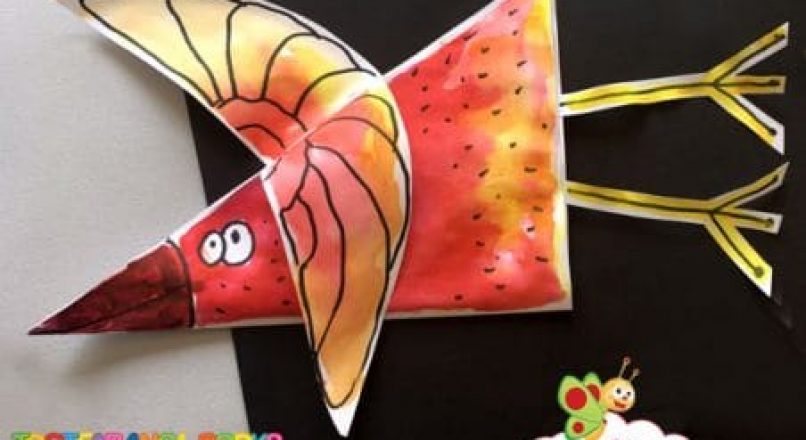 کاردستی پرنده کاغذی