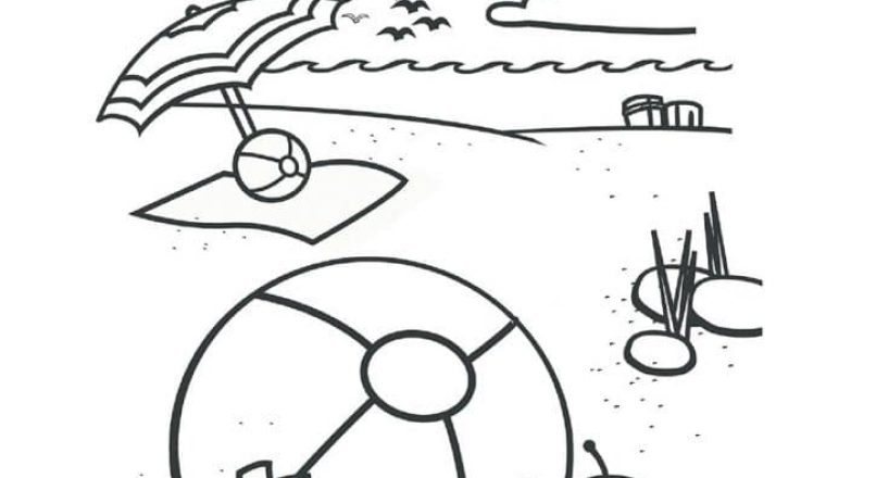 نقاشی تفریحات تابستانی (رنگ آمیزی)