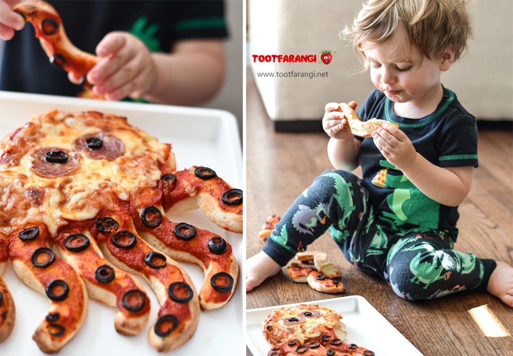 پیتزا طرح هشت پا