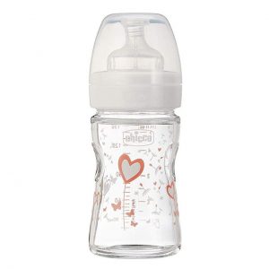 شیشه شیر پیرکس 150 میل Wellbeing دخترانه چیکو Chicco