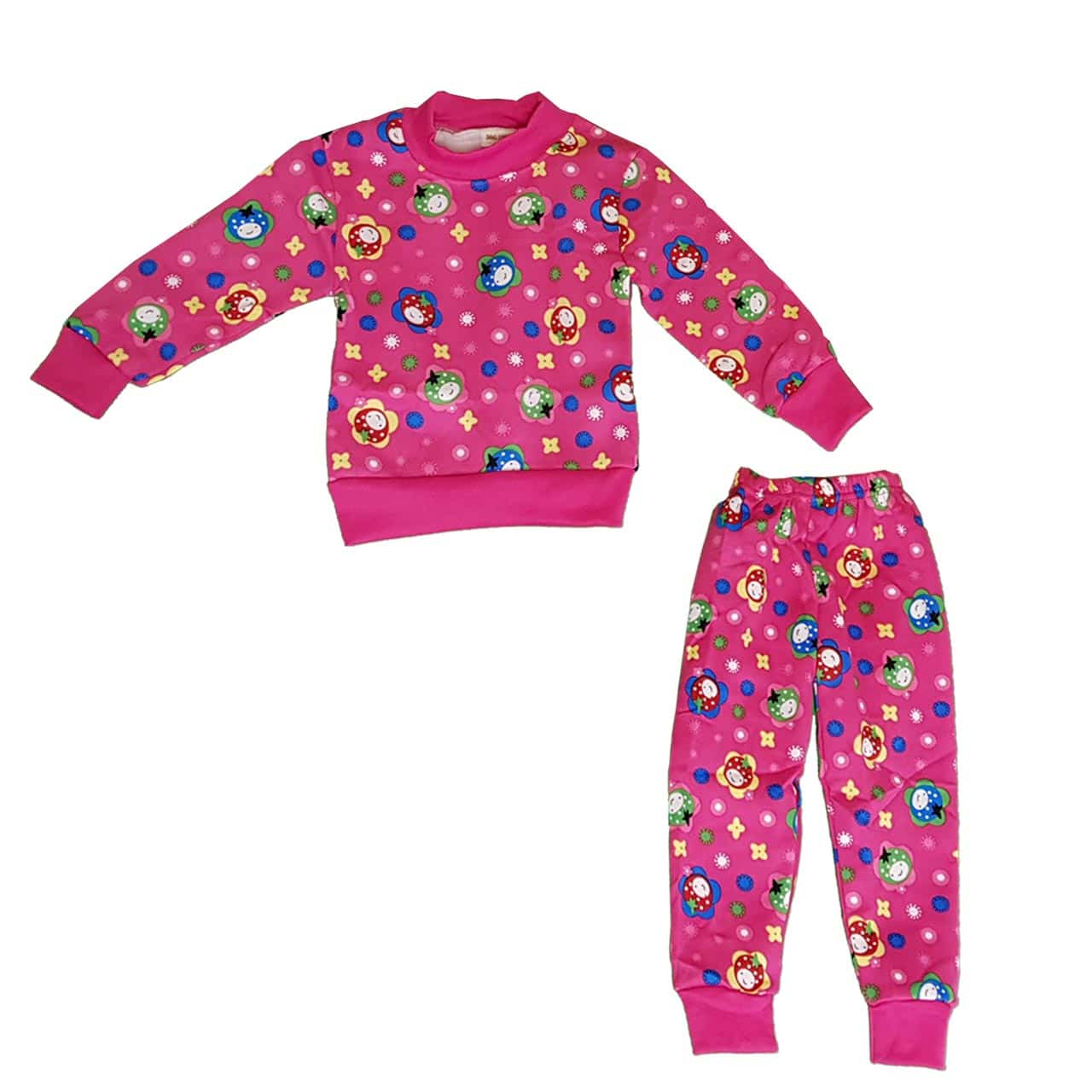 بلوز و شلوار راحتی پاییزه طرح توت فرنگی